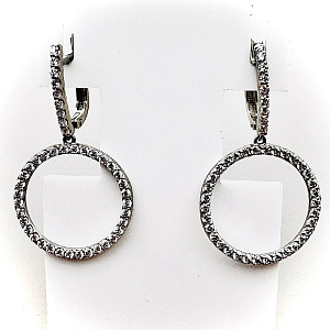 Серьги из серебра СБА2002К