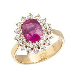 Кольцо с бриллиантом ГАЛЕРЕЯ ЭКСКЛЮЗИВА 5517996 R