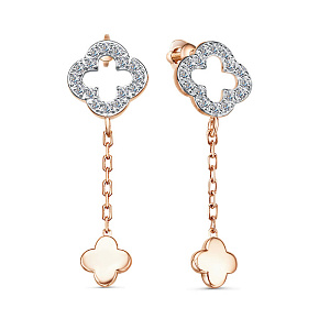Серьги пуссеты из золота RUSGOLDART 2690407 1 1 1