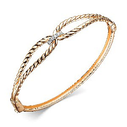 Браслет жесткий из золота CORONA бр4898