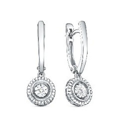 Серьги с бриллиантом 5-7432-103И1-2Б