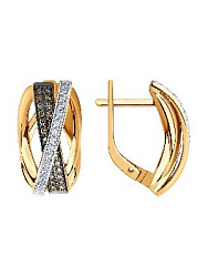 Серьги с бриллиантом SOKOLOV 1021504 №23 25