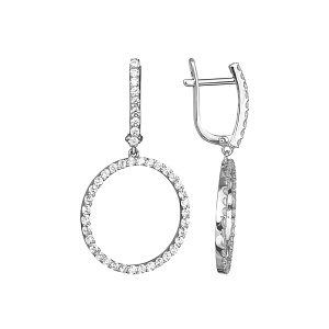 Серьги из серебра СБА2003К