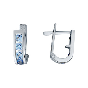 Серьги детские из серебра Аврора 83004