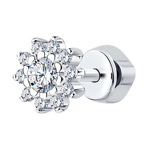 Серьга из серебра SOKOLOV 94170148