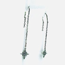 Серьги продежки из серебра СЗД2004В