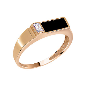 Кольцо мужское из золота Атолл 4056