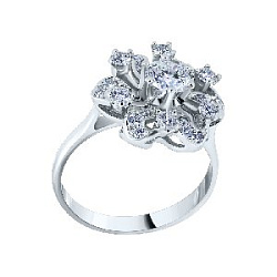 Кольцо с бриллиантом ГАЛЕРЕЯ ЭКСКЛЮЗИВА 4510047