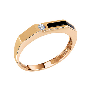 Кольцо мужское из золота Атолл 4085