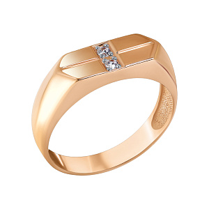 Кольцо мужское из золота ZOLOTYE UZORY 04-61-0086-00