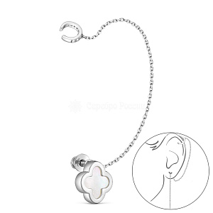 Серьга из серебра Серебро России 421-10-677-1р
