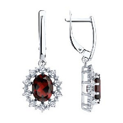 Серьги из серебра SOKOLOV 94-321-02042-2
