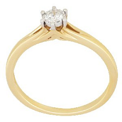 Кольцо помолвочное с бриллиантом Бриант RYI22339D