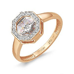Кольцо с бриллиантом ПРЕСТИЖ К-1643-01-Р