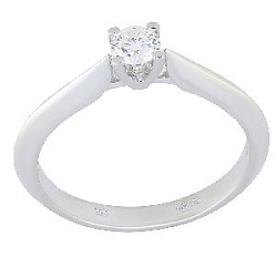 Кольцо помолвочное с бриллиантом МЭЮЗ 24087