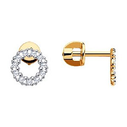 Серьги пуссеты из золота SOKOLOV 029847