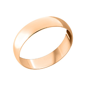 Кольцо обручальное из красного золота АДАМАС 1230350-А50-01