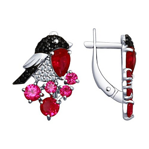 Серьги из серебра SOKOLOV 94022616