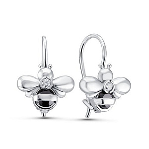 Серьги детские из серебра DEL'TA с1202519