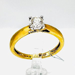 Кольцо помолвочное с бриллиантом Бриант RYI17099D