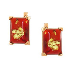 Серьги из серебра Янтарная волна 821155р