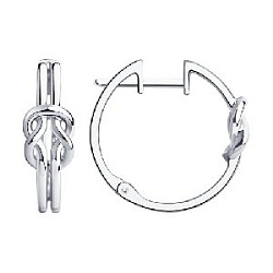 Серьги из серебра SOKOLOV 94023911