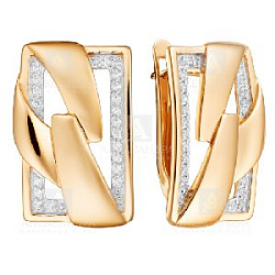 Серьги из золота кл3854а-01