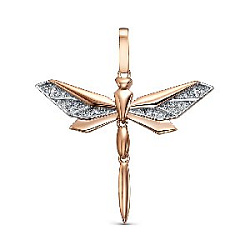 Подвеска с бриллиантом 5-8530-103-3К