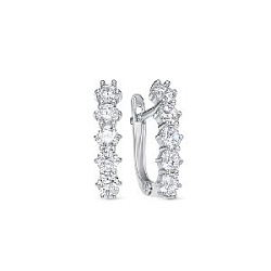 Серьги из серебра СДР0545В