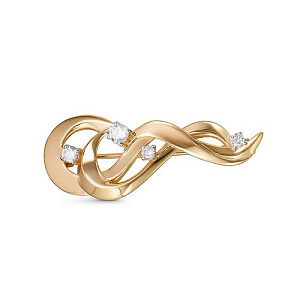 Брошь из золота DEL'TA 060241