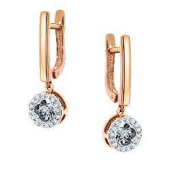 Серьги с бриллиантом grigoriev 02-11-5923-31-00-1