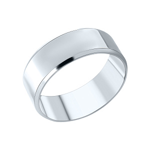 Кольцо обручальное из белого золота Крымский ЮЗ 7112118 б(1007б)