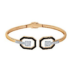 Браслет жесткий из золота CORONA Бр4990