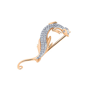 Брошь из золота RUSGOLDART 409007 1 1 1