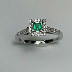 Кольцо с бриллиантом 2199R-W11