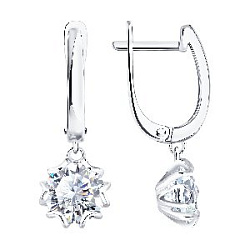 Серьги из серебра SOKOLOV 94027559