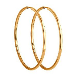 Серьги кольца из золота SOKOLOV 51-124-02386-1