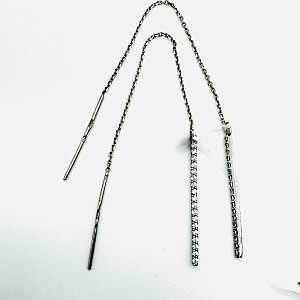 Серьги продежки из серебра СЦДР3001К