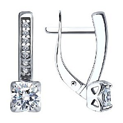 Серьги из серебра SOKOLOV 94-120-01712-1