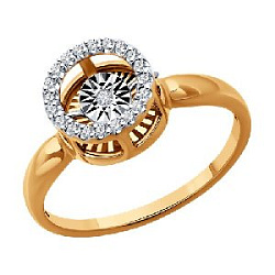 Кольцо с бриллиантом SOKOLOV 51-210-02609-1 №25 12