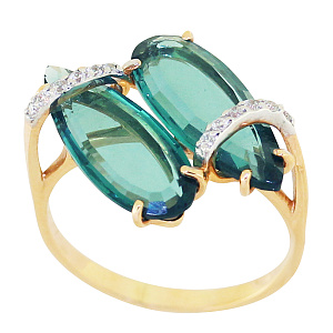 Кольцо из золота Октагон К-0114