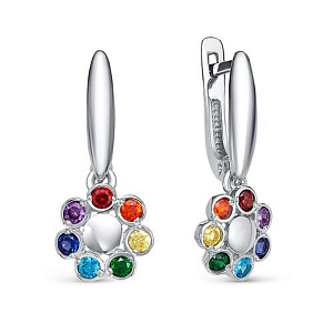 Серьги детские из серебра DEL'TA с1202442