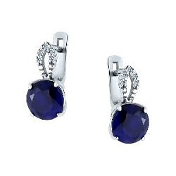 Серьги из серебра Русский СтилЬ 34301902