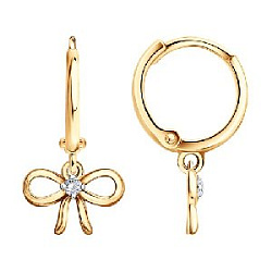 Серьги детские из золота SOKOLOV 0201033