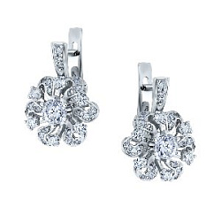 Серьги с бриллиантом ГАЛЕРЕЯ ЭКСКЛЮЗИВА 4570047