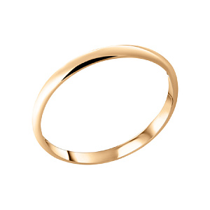 Кольцо обручальное из красного золота SOKOLOV 110032