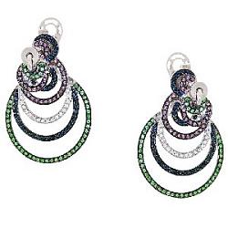 Серьги с бриллиантом E1414218-01