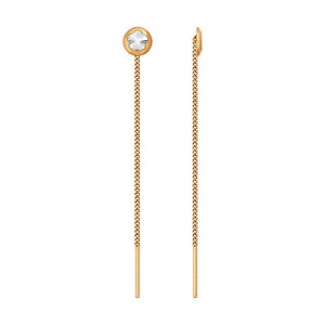 Серьги продежки из золота SOKOLOV 022400