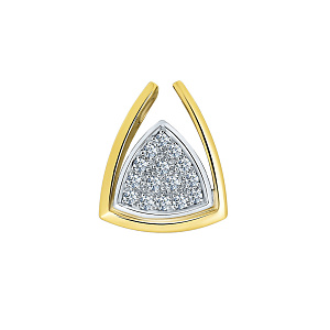 Подвеска с бриллиантом Арт-Модерн 050550-Ж/Б