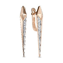 Серьги с бриллиантом Klondike 02-00953-01-001-02-01